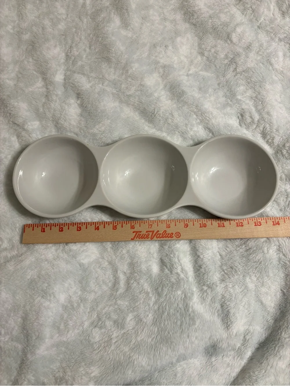 Nanette Lepore 3 Section Serving Dish Porcelain Appetizer Tray